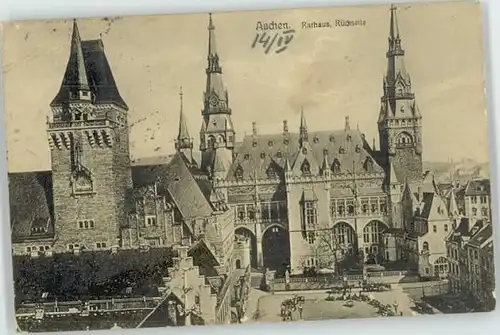 Aachen Aachen Rathaus x 1910 / Aachen /Aachen LKR