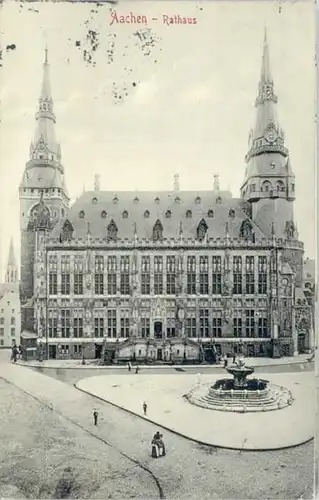 Aachen Aachen Rathaus x 1909 / Aachen /Aachen LKR