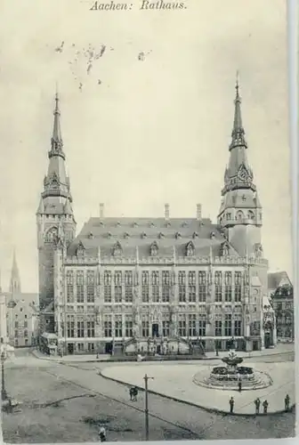 Aachen Aachen Rathaus x 1908 / Aachen /Aachen LKR