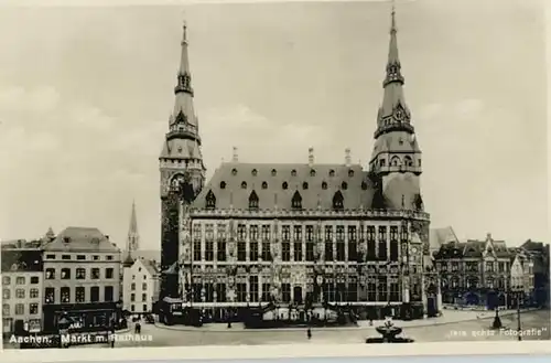 Aachen Aachen Rathaus Markt * 1940 / Aachen /Aachen LKR