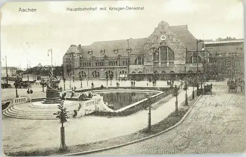 Aachen Aachen Hauptbahnhof   x 1911 / Aachen /Aachen LKR