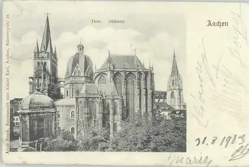 Aachen Aachen Dom x 1903 / Aachen /Aachen LKR