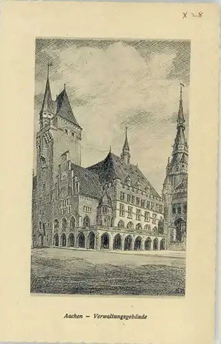 Aachen Aachen Verwaltungsgebaeude * 1930 / Aachen /Aachen LKR