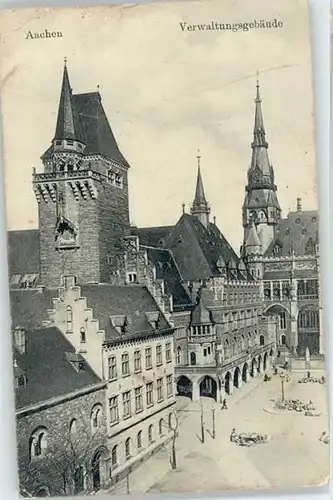 Aachen Aachen Verwaltungsgebaeude Feldpost x 1910 / Aachen /Aachen LKR