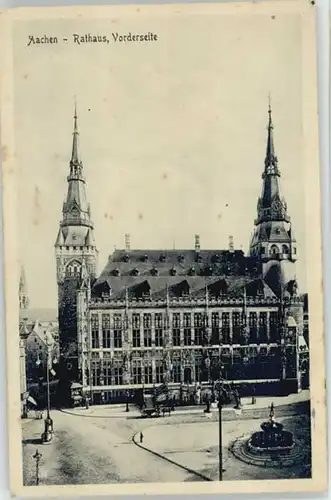 Aachen Aachen Rathaus x 1917 / Aachen /Aachen LKR