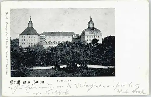 Gotha Thueringen Gotha Schloss x 1899 / Gotha /Gotha LKR