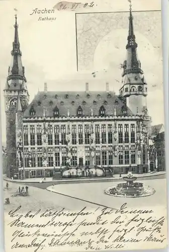 Aachen Aachen Rathaus x 1902 / Aachen /Aachen LKR