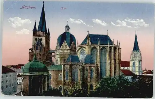 Aachen Aachen Dom Feldpost x 1918 / Aachen /Aachen LKR
