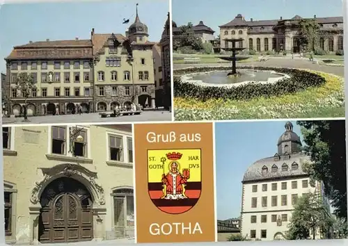 Gotha Thueringen Gotha Hauptmarkt Orangerie Haus zur goldenen Schelle x 1991 / Gotha /Gotha LKR