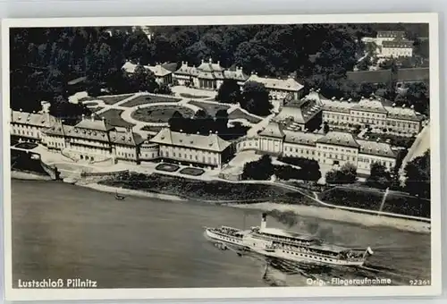 Dresden Dresden Pillnitz Lustschloss Fliegeraufnahme Dampfer * / Dresden Elbe /Dresden Stadtkreis