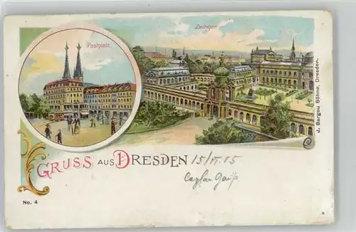 Dresden Dresden Postplatz Zwinger x / Dresden Elbe /Dresden Stadtkreis