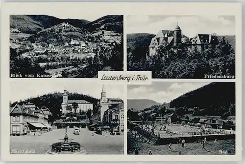 Leutenberg Thueringen Leutenberg Marktplatz Schwimmbad Friedensburg * / Leutenberg /Saalfeld-Rudolstadt LKR