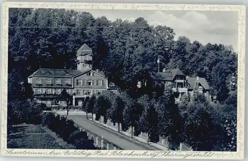 Bad Blankenburg Bad Blankenburg Sanatorium am Goldberg x / Bad Blankenburg /Saalfeld-Rudolstadt LKR