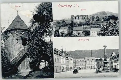 Elsterberg Vogtland Elsterberg Vogtland Ruine Marktplatz  x / Elsterberg Vogtland /Vogtlandkreis LKR