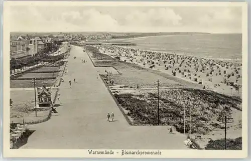 Warnemuende Ostseebad Warnemuende Bismarckpromenade * / Rostock /Rostock Stadtkreis