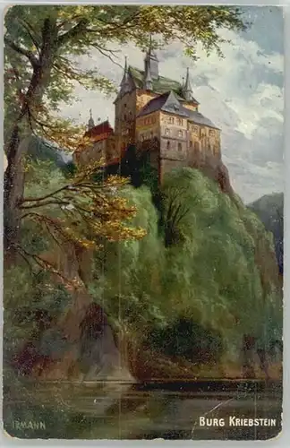 Kriebstein Kriebstein Burg KuenstlerIrmann x / Kriebstein /Mittelsachsen LKR