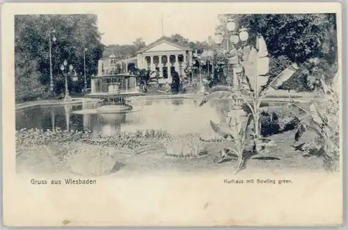 Wiesbaden Wiesbaden Kurhaus Bowling green * / Wiesbaden /Wiesbaden Stadtkreis