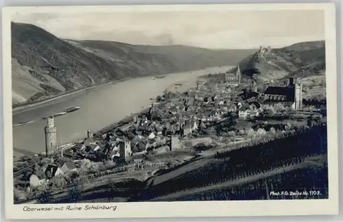 Oberwesel Rhein Oberwesel Ruine Schoenburg x / Oberwesel /Rhein-Hunsrueck-Kreis LKR