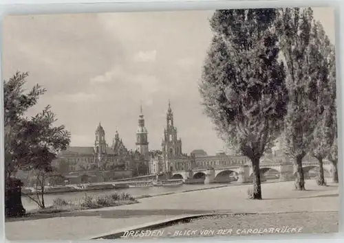 Dresden Dresden Carolabruecke * / Dresden Elbe /Dresden Stadtkreis