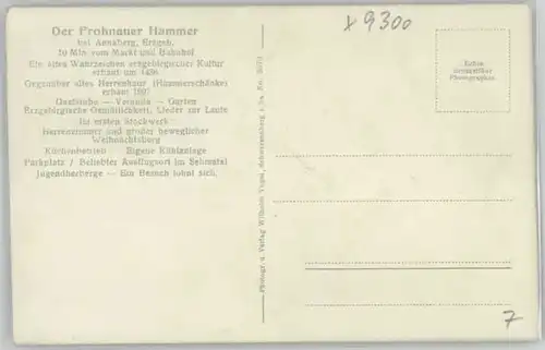 Annaberg-Buchholz Erzgebirge Annaberg Frohnauer Hammer * / Annaberg /Erzgebirgskreis LKR
