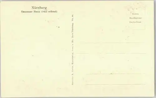 Nuernberg Nuernberg Nassauer Haus * / Nuernberg /Nuernberg Stadtkreis