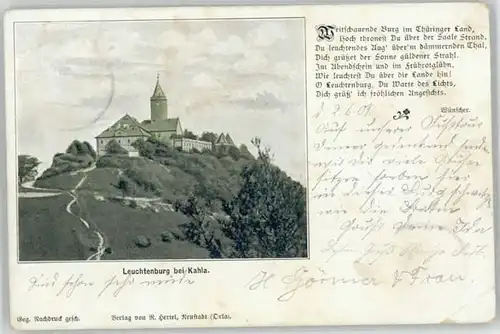 Kahla Thueringen Kahla Thueringen Leuchtenburg x / Kahla Thueringen /Saale-Holzland-Kreis LKR