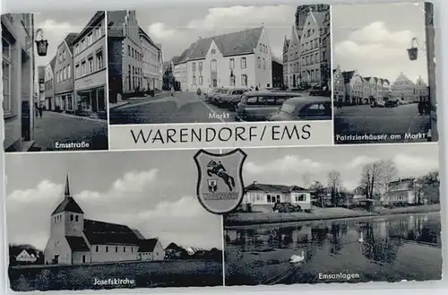 Warendorf Warendorf Emsstrasse Josefs Kirche  * / Warendorf /Warendorf LKR
