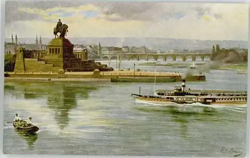 Koblenz Rhein Koblenz Kaiser wilhelm Denkmal KuenstlerH. Hofmann * / Koblenz /Koblenz Stadtkreis