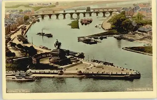 Koblenz Rhein Koblenz Kaiser Wilhelm Denkmal  * / Koblenz /Koblenz Stadtkreis