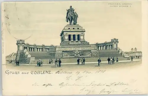 Koblenz Rhein Koblenz Kaiser Wilhelm Denkmal  x / Koblenz /Koblenz Stadtkreis