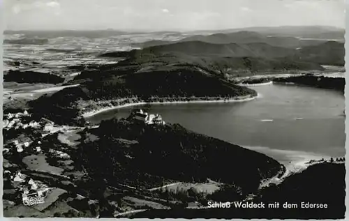 Edersee Edersee Fliegeraufnahme Schloss Waldeck * / Edertal /Waldeck-Frankenberg LKR