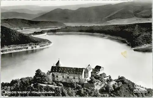 Schloss Waldeck Schloss Waldeck Fliegeraufnahme Edersee * / Waldeck /Waldeck-Frankenberg LKR