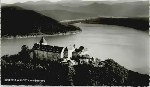 Schloss Waldeck Schloss Waldeck Fliegeraufnahme Edersee * / Waldeck /Waldeck-Frankenberg LKR