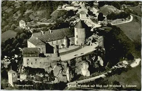 Schloss Waldeck Schloss Waldeck Fliegeraufnahme * / Waldeck /Waldeck-Frankenberg LKR