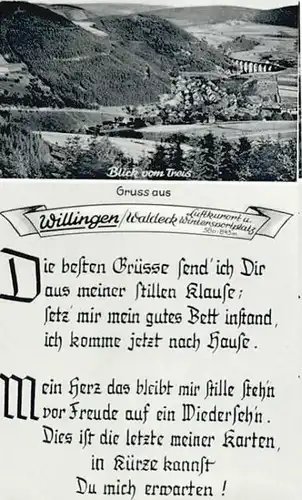 Willingen Sauerland Willingen Gedicht * / Willingen (Upland) /Waldeck-Frankenberg LKR