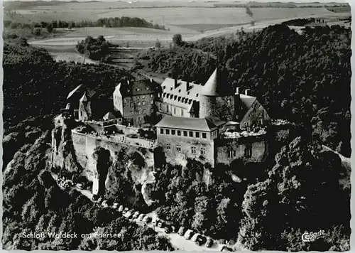 Schloss Waldeck Schloss Waldeck Fliegeraufnahme x / Waldeck /Waldeck-Frankenberg LKR