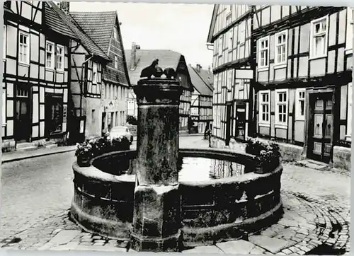 Korbach Korbach Feldhuehnerchen-Brunnen * / Korbach /Waldeck-Frankenberg LKR