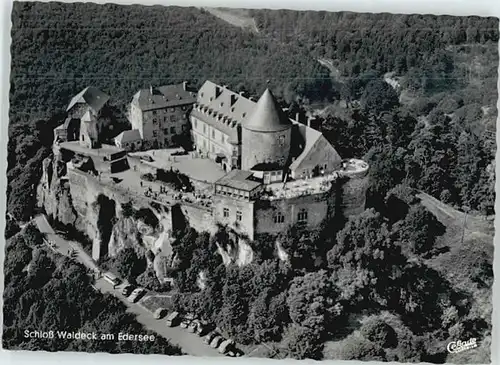 Schloss Waldeck Schloss Waldeck Fliegeraufnahme * / Waldeck /Waldeck-Frankenberg LKR