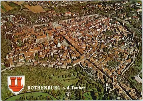 Rothenburg Tauber Rothenburg Tauber Fliegeraufnahme * / Rothenburg ob der Tauber /Ansbach LKR