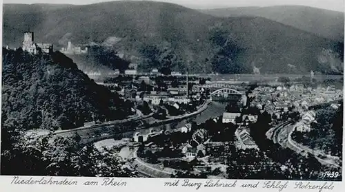 Niederlahnstein Niederlahnstein Burg Lahneck Schloss Stolzenfels * / Lahnstein /Rhein-Lahn-Kreis LKR