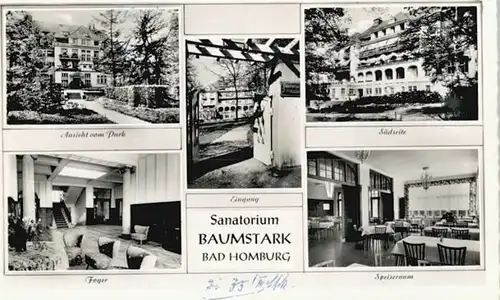 Bad Homburg Bad Homburg Sanatorium Dr. Baumstark x / Bad Homburg v.d. Hoehe /Hochtaunuskreis LKR