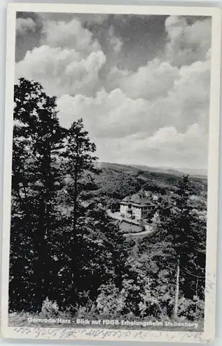 Gernrode Harz Gernrode Harz FDGB Erholungsheim Studenberg x / Gernrode Harz /Harz LKR