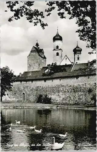 Isny Allgaeu Isny Stadtmauer * / Isny im Allgaeu /Ravensburg LKR