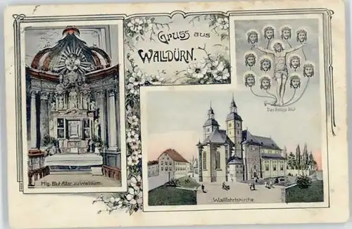 Wallduern Wallduern Wallfahrtskirche Blut-Altar x / Wallduern /Neckar-Odenwald-Kreis LKR