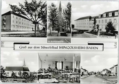 Mingolsheim Mingolsheim Sanatorium St. Rochus St. Rochuskapelle x / Bad Schoenborn /Karlsruhe LKR