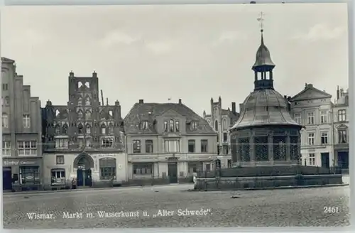 Wismar Mecklenburg Wismar Mecklenburg Markt Wasserkunst Alter Schwede * / Wismar /Wismar Stadtkreis