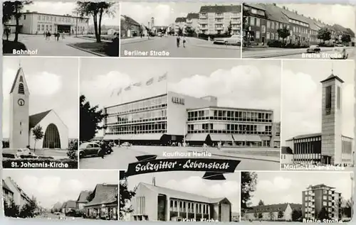 Lebenstedt Lebenstedt Bahnhof Berliner Strasse St Johannis Kirche * / Salzgitter /Salzgitter Stadtkreis