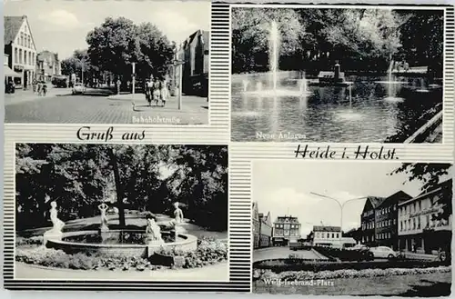 Heide Holstein Heide Holstein Bahnhofstrasse Brunnen * / Heide /Dithmarschen LKR