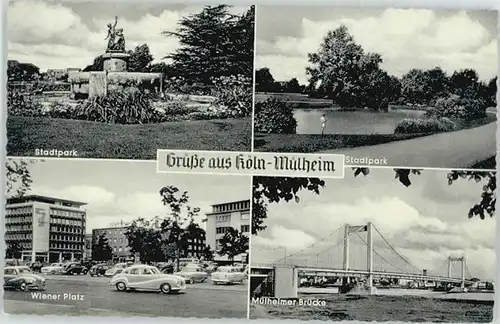 Muelheim Koeln Muelheim Koeln Stadtpark Wiener Platz Bruecke * / Koeln /Koeln Stadtkreis
