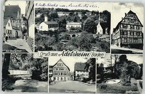 Adelsheim Adelsheim Hauptstrasse Rathaus * / Adelsheim /Neckar-Odenwald-Kreis LKR